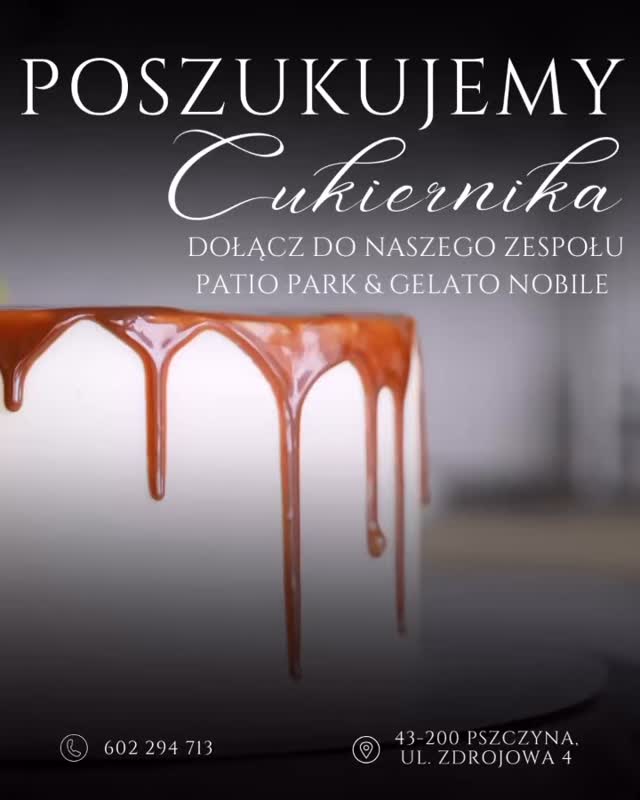 Jeśli zapach wanilii i czekolady to dla Ciebie codzienność, a rzemiosło cukiernicze to coś więc…
