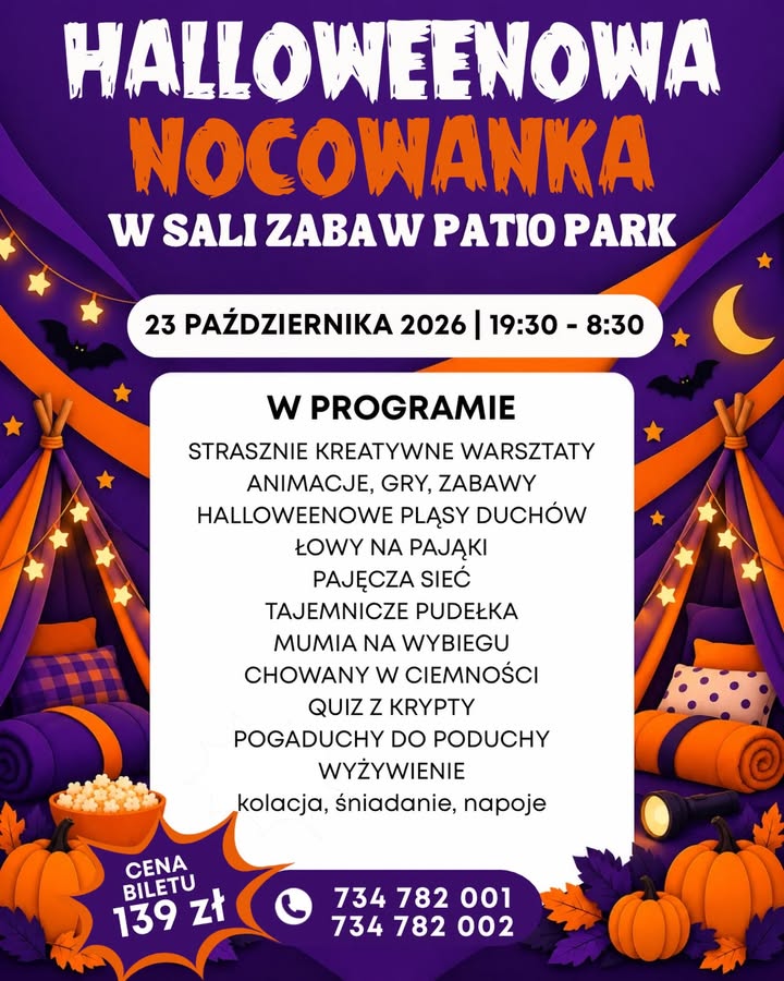 🕷️✨Halloween Party w Sali Zabaw Patio Park ✨🕷️